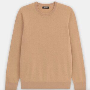 Naadam 100 Percent Cashmere Crewneck in Camel in Size Small